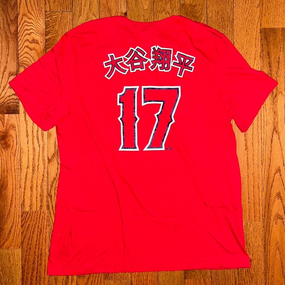 Shohei Ohtani Anaheim Angels Japanese Nike T-Shirt Size Medium & XL NEW - Picture 3 of 5